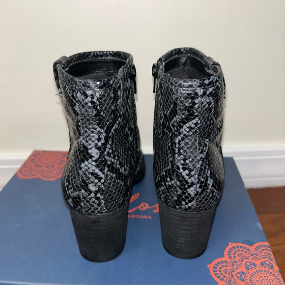 Carlos by Carlos Santana Women’s Faux Snakeskin Ankle Boots size US 8.5 - Picture 4 of 5